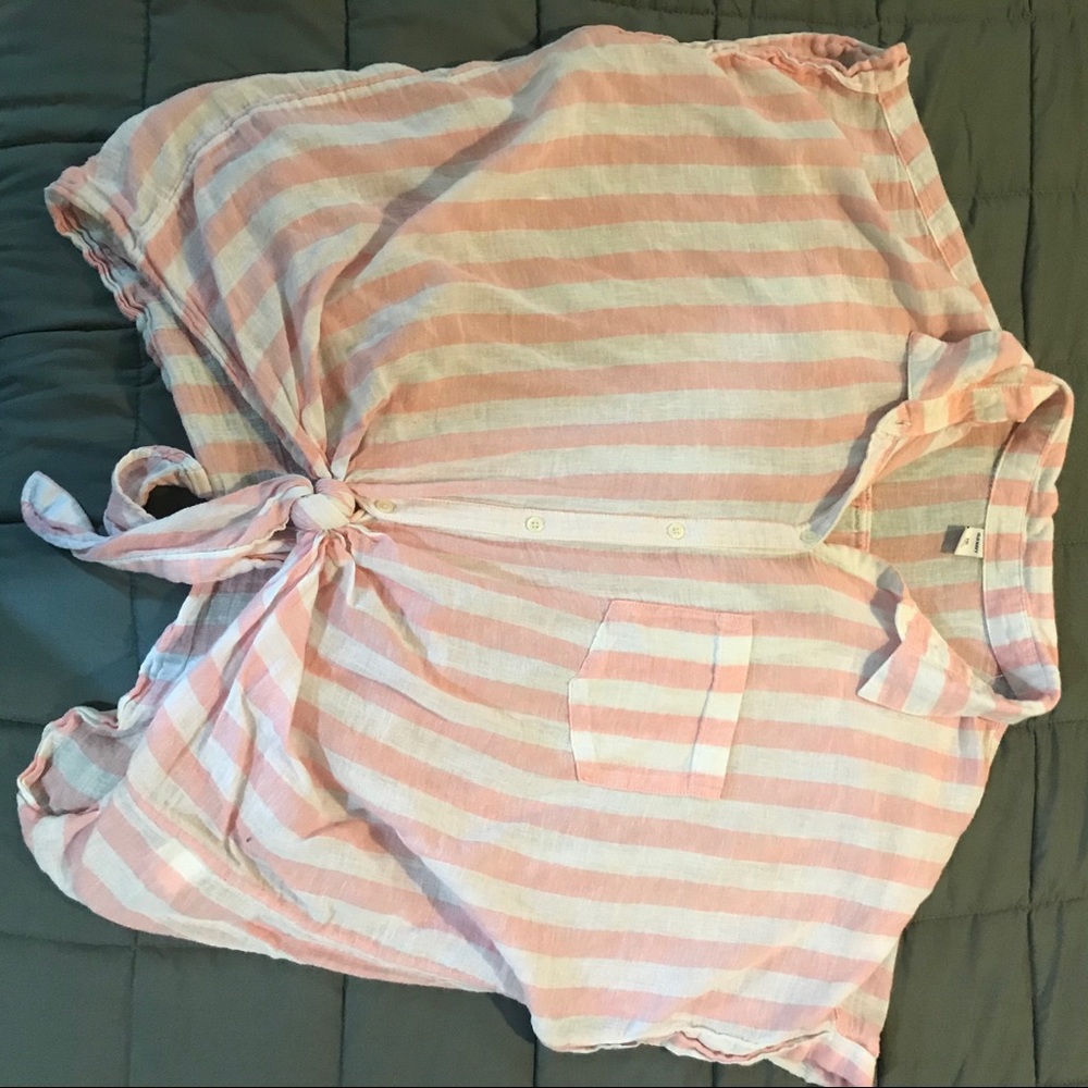Tie blouse